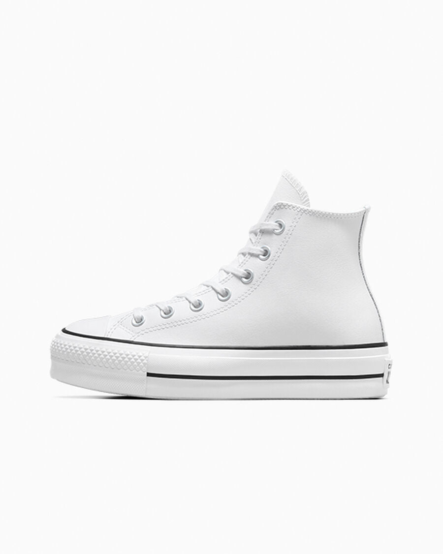 Chuck Taylor All Star Leather Platform Women’s High Top Shoe
