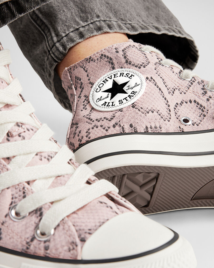 Chuck Taylor All Star Snakeskin Print Unisex High Top Shoe