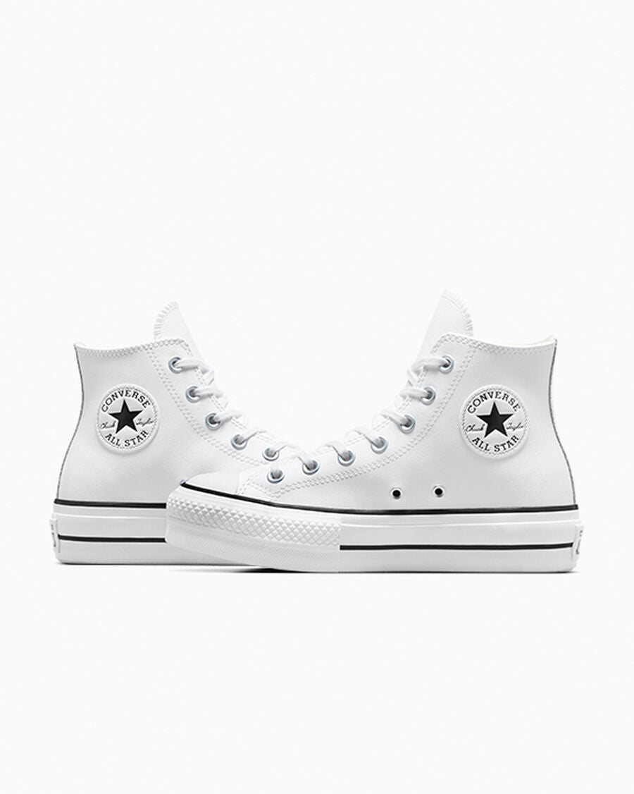 Chuck Taylor All Star Leather Platform Women’s High Top Shoe