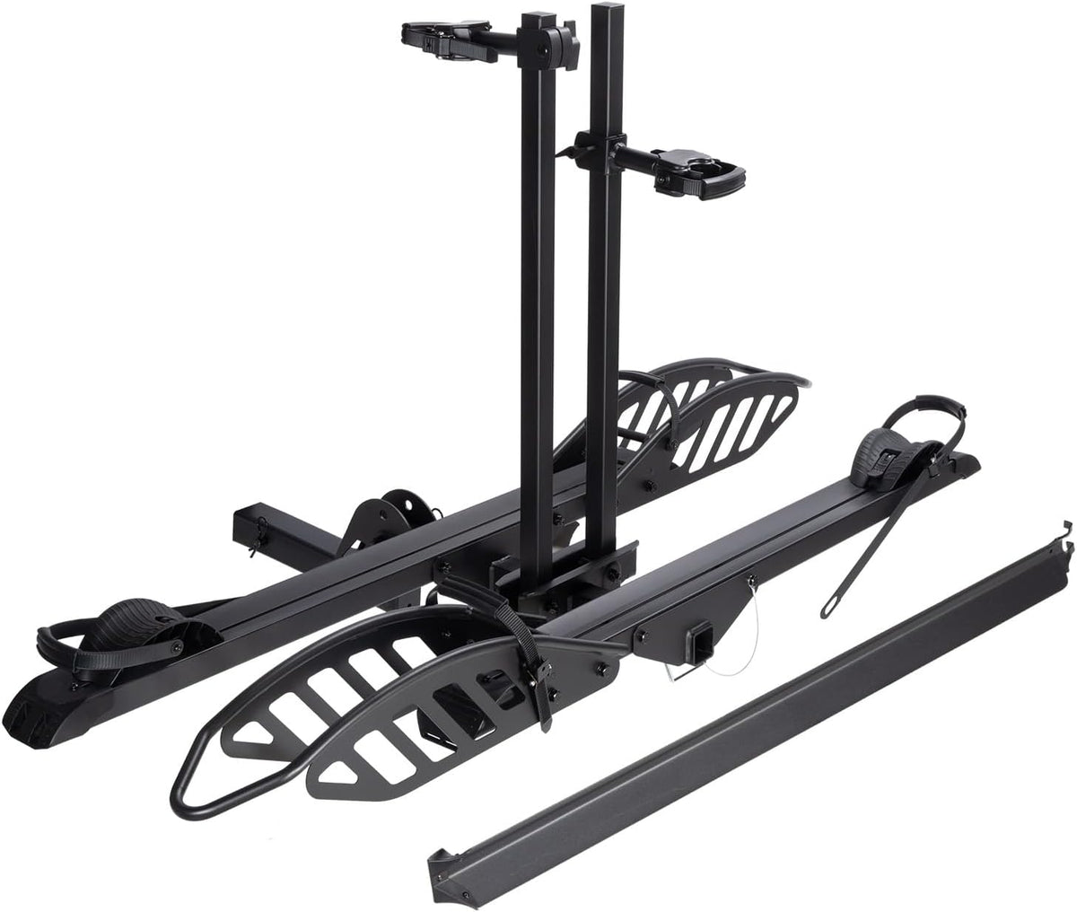 Cyberrack E2 Hitch Ebike Rack with Ramp, 200 Lbs Capacity(Cyberrack E2ï¼? Black/ 200Lbs Capacity + Ramp)