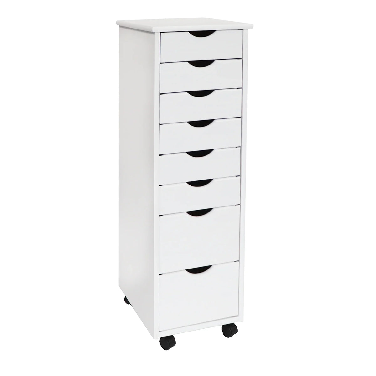 Adeptus Solid Wood 6+2 Drawer Roll Cart