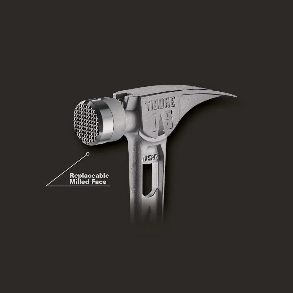 Stiletto TIB15MC 15-oz TIBONE Titanium Hammer Milled Face with Curved Handle