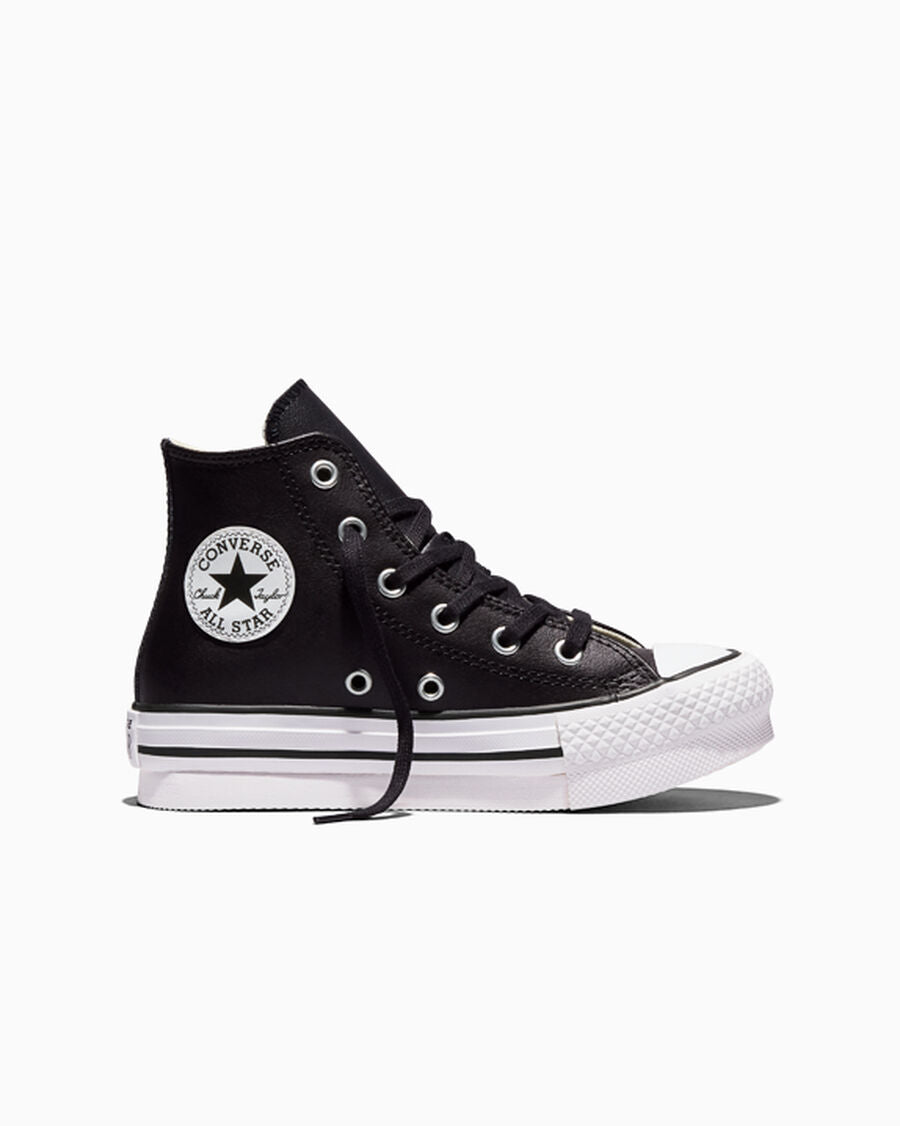 Chuck Taylor All Star EVA Lift Platform Leather Little Kids High Top Shoe