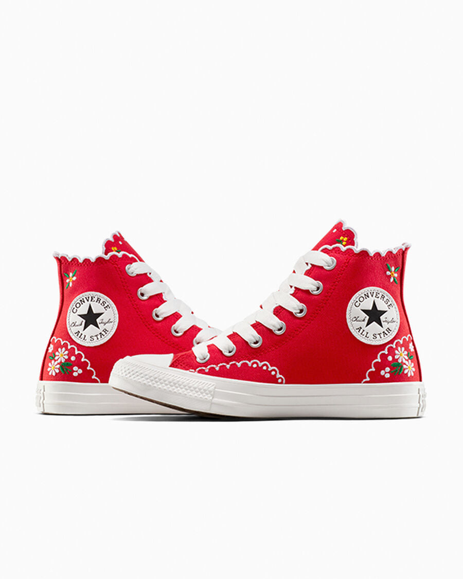Chuck Taylor All Star Embroidered Flowers Women’s High Top Shoe