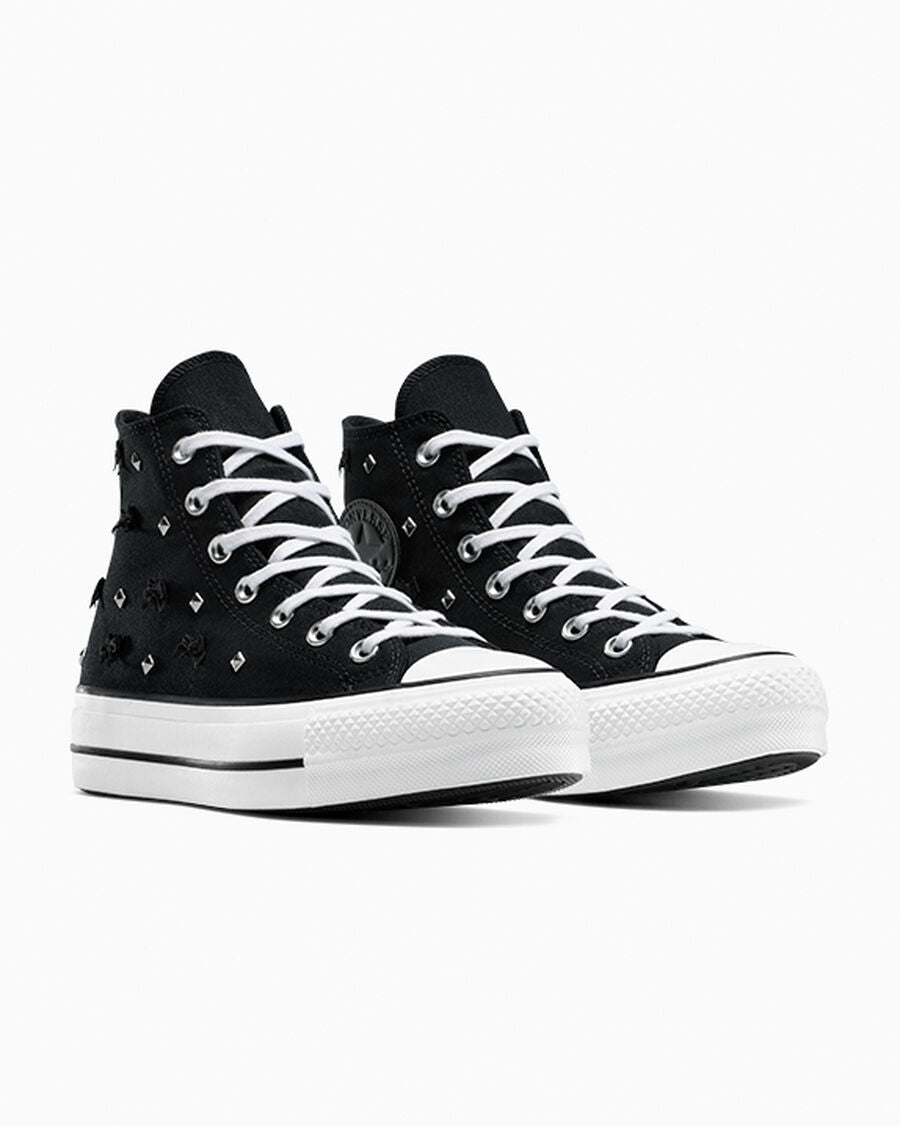 Chuck Taylor All Star Lift Platform Bows & Studs Women’s High Top Shoe