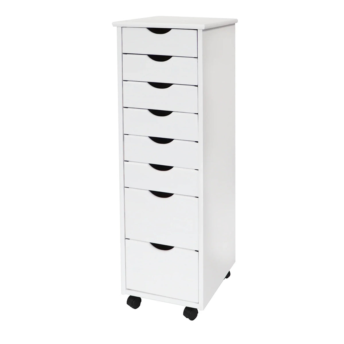 Adeptus Solid Wood 6+2 Drawer Roll Cart