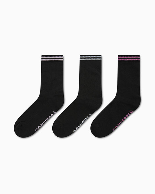 3-Pack Varsity Stripe Mesh Half-Crew Socks Women’s Socks