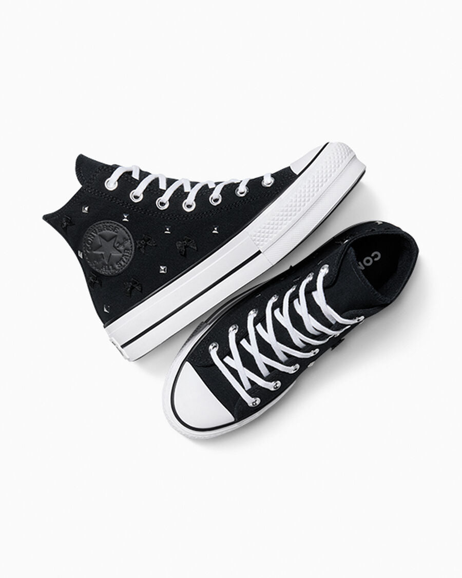 Chuck Taylor All Star Lift Platform Bows & Studs Women’s High Top Shoe