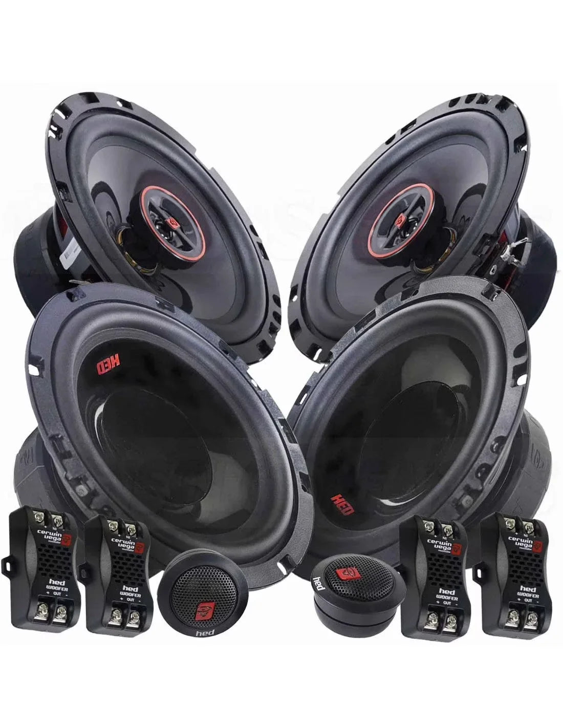 Cerwin Vega H765C + H7652 HED Series 6.5" Component & 6.5" 2 way Speaker System