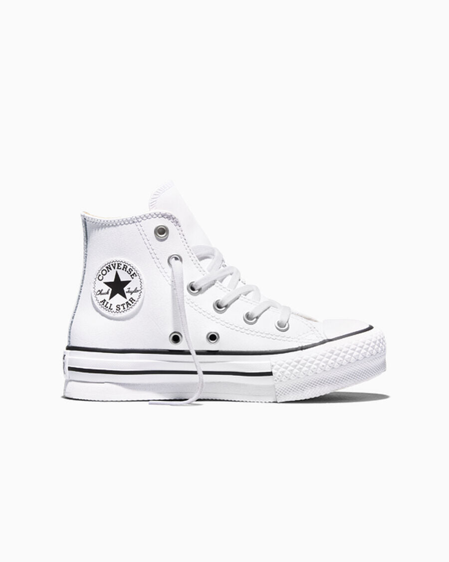 Chuck Taylor All Star EVA Lift Platform Leather Little Kids High Top Shoe
