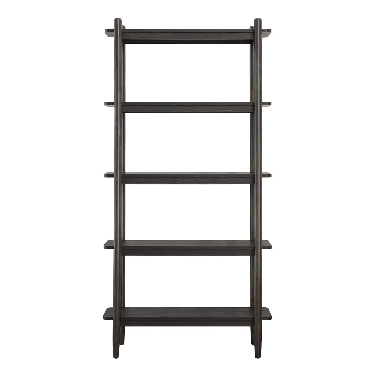 Better Homes & Gardens Springwood 5 Shelf Bookcase with Solid Wood Frame, Light Honey Finish