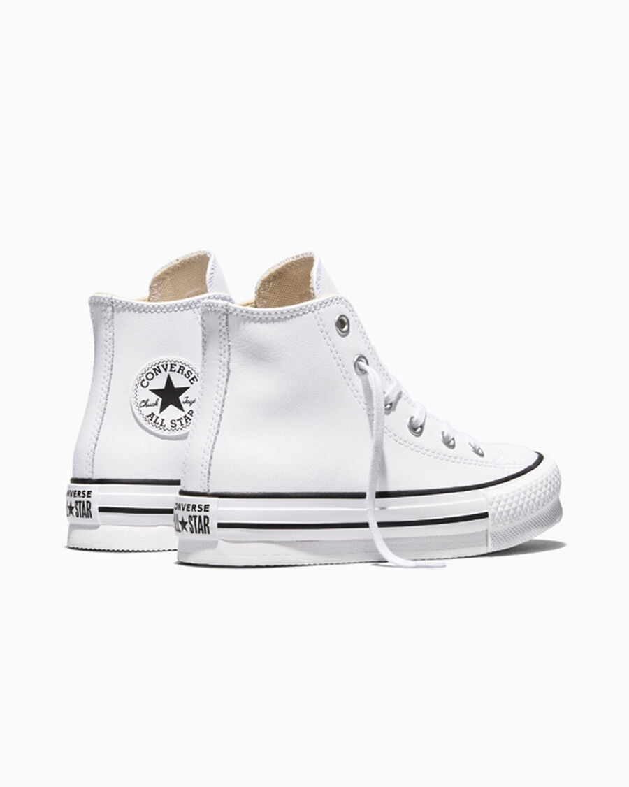 Chuck Taylor All Star EVA Lift Platform Leather Little Kids High Top Shoe