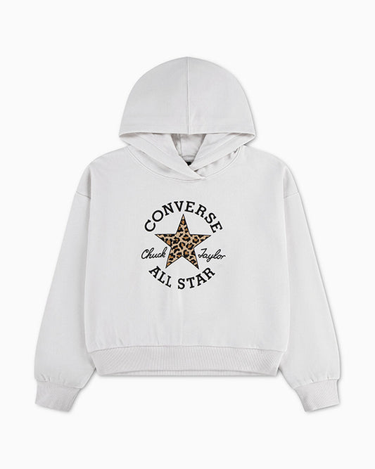 Leopard Chuck Taylor Patch Relaxed Hoodie Big Kids Hoodie