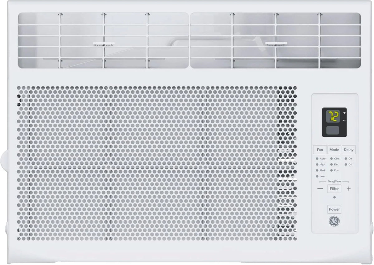 GE Window Air Conditioner Unit, 5,000 BTU for Small Rooms up to 150 sq ft.(New 5,000 BTU Electronic Controls/White)