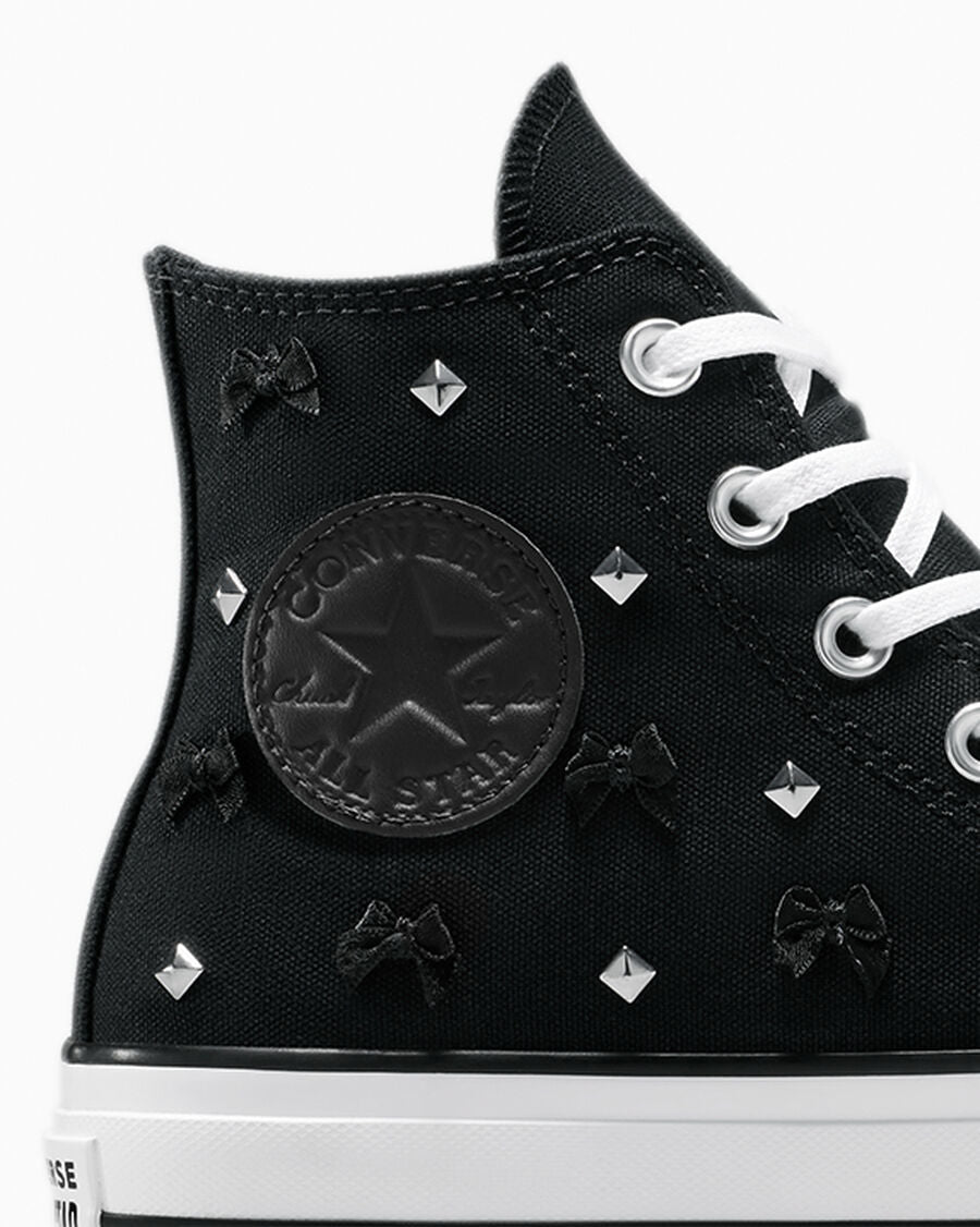 Chuck Taylor All Star Lift Platform Bows & Studs Women’s High Top Shoe